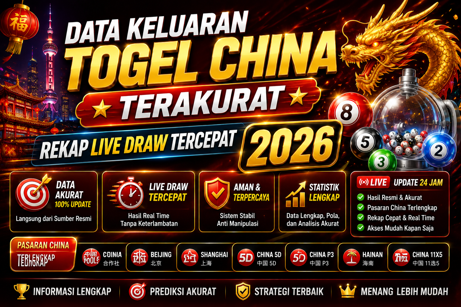 Data Keluaran Togel China Terakurat: Rekap Live Draw Tercepat 2026